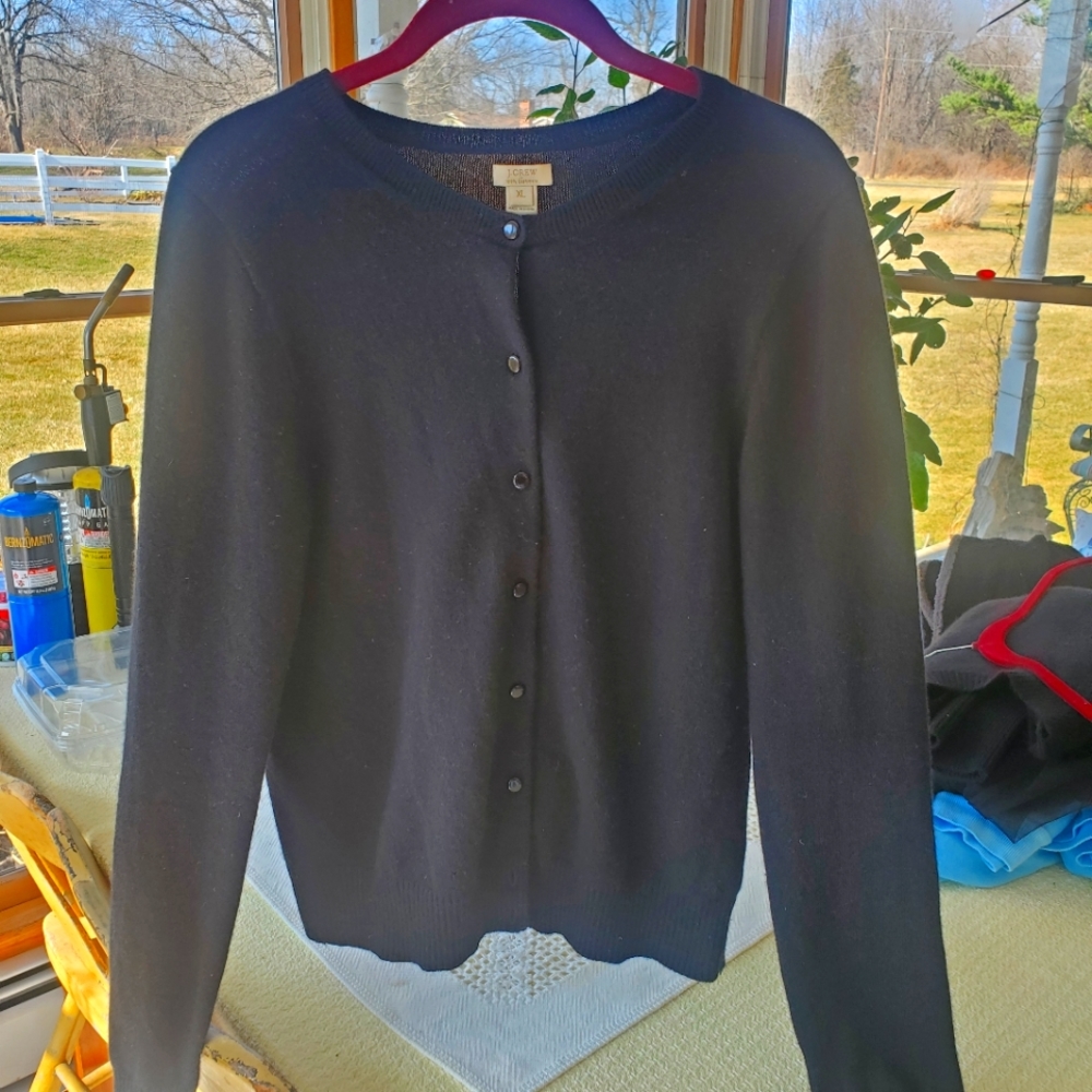 J Crew cashmere cardigan xl